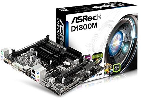 D1800M ASRock  moderkortsuttag (mikro-ATX, 2x DDR3-minne, SATA III, 3x USB 2.0) D1800M ASRock  moderkortsuttag (mikro-ATX, 2x DDR3-minne, SATA III, 3x USB 2.0)