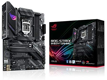 90MB13R0-M0EAY0 ASUS ROG STRIX B460-F GAMING moderkortshållare 1200 (ATX, AI Networking, Intel 1Gbit Ethernet, två M.2 med kylare, USB 3.2 Gen 2x2, SATA, AURA-Sync) 90MB13R0-M0EAY0 ASUS ROG STRIX B460-F GAMING moderkortshållare 1200 (ATX, AI Networking, Intel 1Gbit Ethernet, två M.2 med kylare, USB 3.2 Gen 2x2, SATA, AURA-Sync)