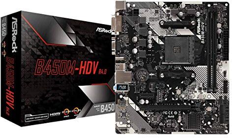 B450M-HDV R4.0 PLACA BASE ASROCK AM4 B450M HDV R4-0 B450M-HDV R4.0 PLACA BASE ASROCK AM4 B450M HDV R4-0