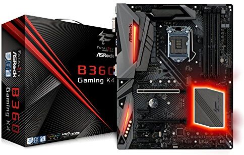 B360 GAMING K4 ASRock 90-MXB6Y0-A0UAYZ"Sockel 1151-v2" moderkort svart