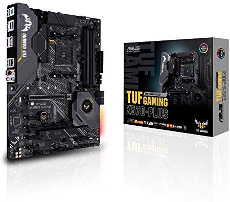 90MB1180-M0EAY0 ASUS  Gaming X570-Plus ATX Moderkort (Ryzen 3000 Kompatibel, ATX-, PCIe 4.0, DDR4, USB 3.2, Aura Sync), Svart