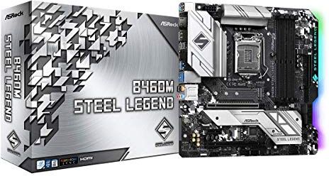B460M STEEL LEGEND ASROCK  stöder 10:e generationens Intel Core-processorer (Socket 1200) moderkort B460M STEEL LEGEND ASROCK  stöder 10:e generationens Intel Core-processorer (Socket 1200) moderkort