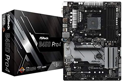 B450 PRO4 ASRock ATX moderkort () B450 PRO4 ASRock ATX moderkort ()