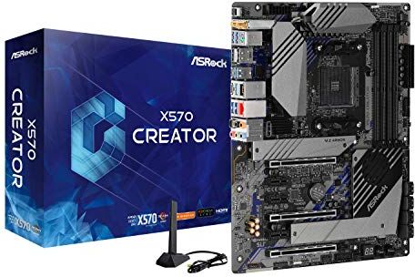 X570 CREATOR ASRock  Moderkort, Svart X570 CREATOR ASRock  Moderkort, Svart