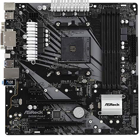 B450M PRO4-F Asrock  moderkortsuttag AM4 Micro ATX AMD B450 – moderkort (AMD, uttag AM4, AMD Athlon, AMD Ryzen, DDR4-SDRAM, DIMM, 2133,2400, 2667,2933,3200 MHz) B450M PRO4-F Asrock  moderkortsuttag AM4 Micro ATX AMD B450 – moderkort (AMD, uttag AM4, AMD Athlon, AMD Ryzen, DDR4-SDRAM, DIMM, 2133,2400, 2667,2933,3200 MHz)