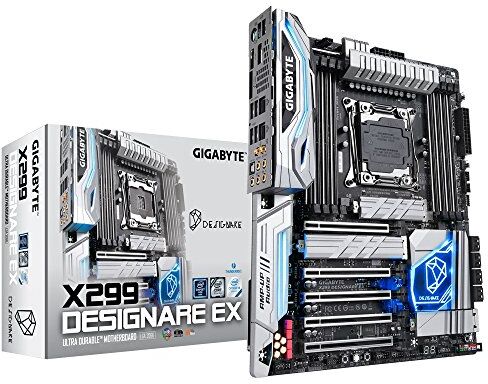 X299 Designare EX Gigabyte  moderkort svart X299 Designare EX Gigabyte  moderkort svart