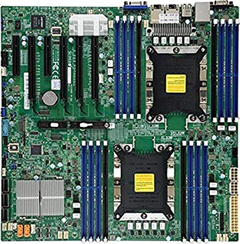 MBD-X11DPI-N-O Supermicro x11dpi-n Intel C621 Extended ATX-server/arbetsstation moderkort – server/arbetsstation moderkort (Extended ATX, server, Intel, 10.4 GT/s, 205 W, DDR4-SDRAM)