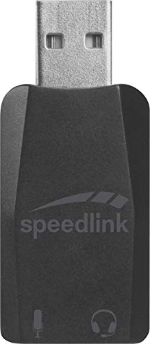 SL-8850-BK-01 Speedlink SL-8850-BK USB-ljudkort, Svart SL-8850-BK-01 Speedlink SL-8850-BK USB-ljudkort, Svart