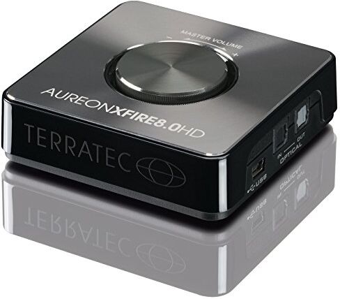 4017273120027 TERRATEC AUREON XFIRE 8.0 HD PC ljudkort extern 8-kanals USB soundbox – optisk Tos-Link på/av-utgång – för upp till 8 högtalare – analoga och digitala ljudenheter — Windows och Mac