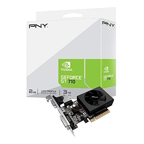 VCGGT7102XPB PNY  GeForce GT 710 2 GB GDDR3 grafikkort – grafikkort (GeForce GT 710, 2 GB, GDDR3, 64 bitar, 3840 x 2160 pixlar, PCI Express x8 2.0)