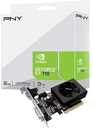 VCGGT7102XPB PNY  GeForce GT 710 2 GB GDDR3 grafikkort – grafikkort (GeForce GT 710, 2 GB, GDDR3, 64 bitar, 3840 x 2160 pixlar, PCI Express x8 2.0) VCGGT7102XPB PNY  GeForce GT 710 2 GB GDDR3 grafikkort – grafikkort (GeForce GT 710, 2 GB, GDDR3, 64 bitar, 3840 x 2160 pixlar, PCI Express x8 2.0)