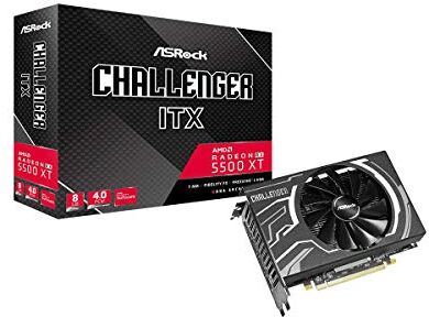 RX 5500 XT Challenger ITX 8G ASRock Radeon  8 GB DDR-grafikkort RX 5500 XT Challenger ITX 8G ASRock Radeon  8 GB DDR-grafikkort