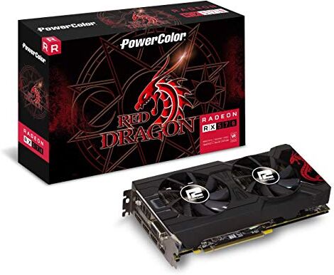 AXRX 570 4GBD5-3DHD/OC PowerColor  grafikkort, 4 GB minne grå AXRX 570 4GBD5-3DHD/OC PowerColor  grafikkort, 4 GB minne grå