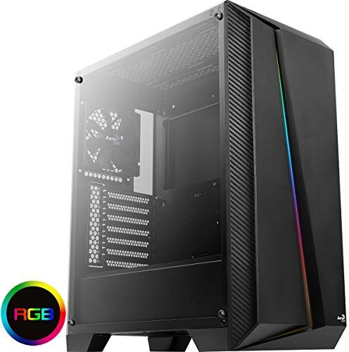 ACCM-PB10013.11 Boitier Moyen Tour ATX AeroCool Cylon Pro härdat glas RGB avec panneau vitré (Noir)