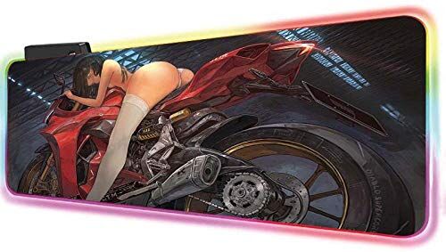 9868705703098 ZETIAN RGB-spelmusmatta stor storlek färgglad lampa för PC-dator skrivbord LED-ljus matta gaming tangentbord pad-motorcykel_300 x 800 x 4 mm