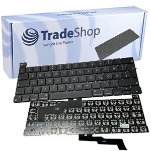 Trade-Shop we got the Power Trade-Shop Laptop Notebook tangentbord tyskt QWERTZ svart utan ram kompatibel med Apple MacBook Pro Retina M1 13 tum A2338 EMC3578 (2020)