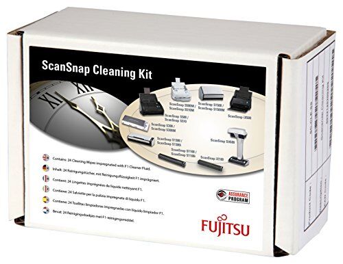 SC-CLE-SS FUJITSU ScanSnap rengöringssats 24 x med rengöringsvätska F1 impregnerade pip för 24 applikationer SC-CLE-SS FUJITSU ScanSnap rengöringssats 24 x med rengöringsvätska F1 impregnerade pip för 24 applikationer