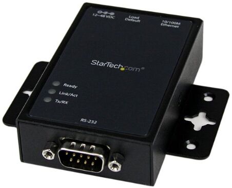 NETRS2321P StarTech.com 1 port RS232 till IP ethernet enhetsserver, seriell IP-omvandlare, aluminiumseriell IP-enhetsserver