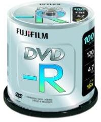 4902520283481 Fuji 100x DVD-R 4,7 GB 120 min 16x CB