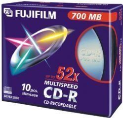 16306 FUJIFILM – 10 x CD-R – 700 MB (80 min) 52 x – smalt juvelfodral – lagringsmedia