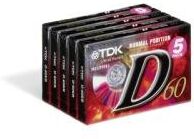 4902030024529 TDK D lågt ljud 5-pack 4902030024529 TDK D lågt ljud 5-pack