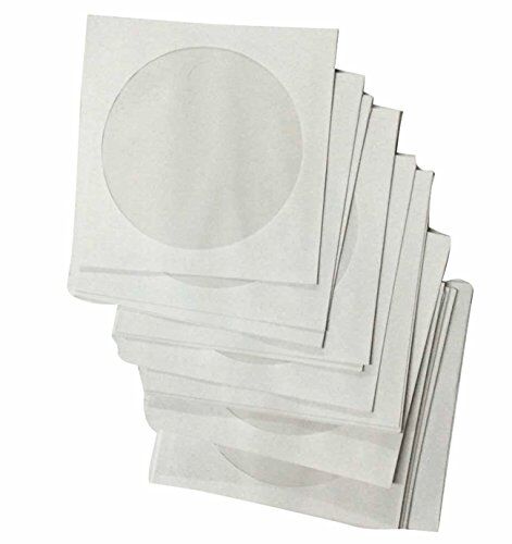 FormVan Generisk CD DVD-skiva förvaring vitt papper ärmar 200pc Vitt FormVan Generisk CD DVD-skiva förvaring vitt papper ärmar 200pc Vitt