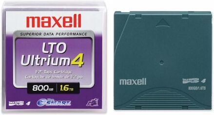 22875200 Maxell 22919700 LTO-4 Ultrium 800 GB/1,6 TB bandpatron – enkel 22875200 Maxell 22919700 LTO-4 Ultrium 800 GB/1,6 TB bandpatron – enkel