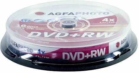 450801 AgfaPhoto  4,7 GB hastighetscakebox för DVD+RW-skiva (paket med 25) 450801 AgfaPhoto  4,7 GB hastighetscakebox för DVD+RW-skiva (paket med 25)