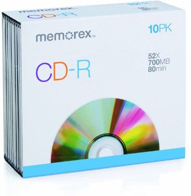 876637 Memorex CD-R 52x 10pack slim JC (M00281) 876637 Memorex CD-R 52x 10pack slim JC (M00281)