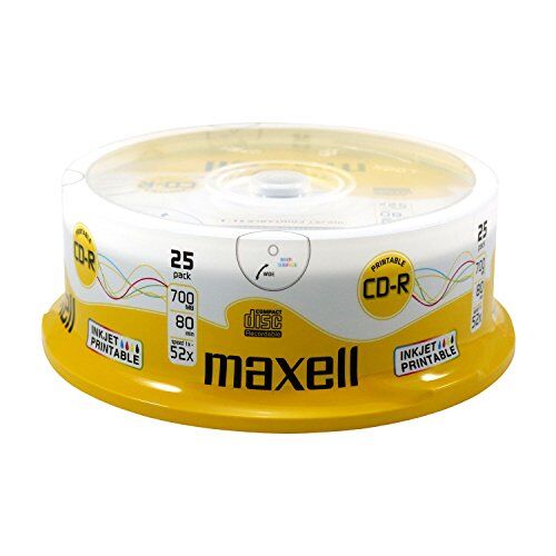 624017 Maxell CD-R ämnen 80 min 700 MB 52 x skrivbara 25 spindel