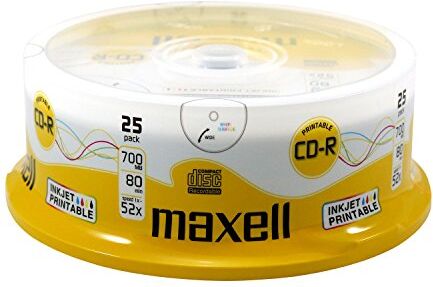 624017 Maxell CD-R ämnen 80 min 700 MB 52 x skrivbara 25 spindel