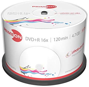4260027612266 Primeon DVD+R 4,7 GB/120 min/16 x cakebox, photo-on-disc, bläckstråleskrivare full storlek tryckt yta (50 skivor) vit, 2761226 4260027612266 Primeon DVD+R 4,7 GB/120 min/16 x cakebox, photo-on-disc, bläckstråleskrivare full storlek tryckt yta (50 skivor) vit, 2761226