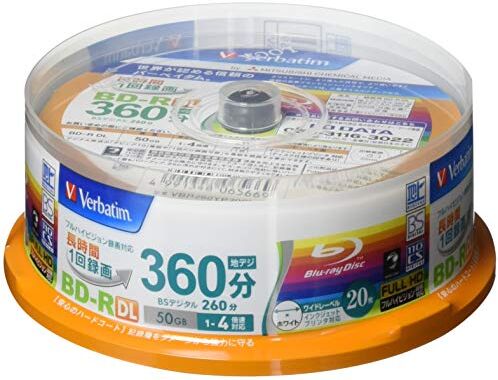 VBR260YP20SV1 Verbatim Blu-ray Disc 20 spindel – 50 GB 4X BD-R DL för video – brett utskrivbart VBR260YP20SV1 Verbatim Blu-ray Disc 20 spindel – 50 GB 4X BD-R DL för video – brett utskrivbart
