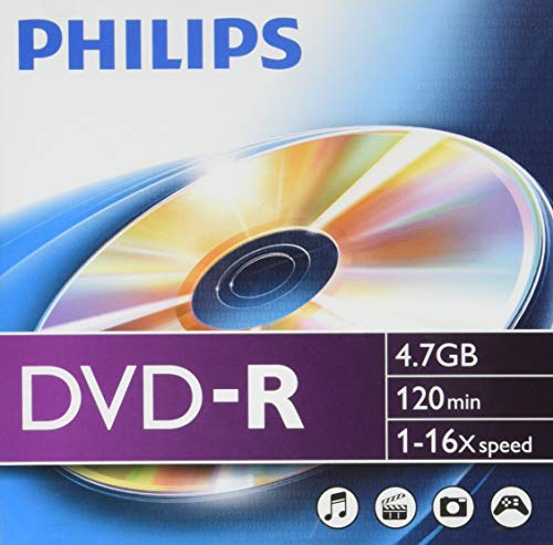 DM4S6S10F/00 Philips DVD-R-ämnen (4,7 GB dataa/120 min. video, 16x höghastighetsinspelning, 10-pack slim Jewel Case) DM4S6S10F/00 Philips DVD-R-ämnen (4,7 GB dataa/120 min. video, 16x höghastighetsinspelning, 10-pack slim Jewel Case)