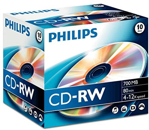 CW7D2NJ10/00 Philips CD-RW CD ämnen 700MB 4x-12x (10 stycken)