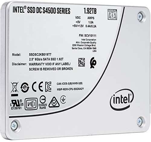 SSDSC2KB019T701 Intel S4500 Series 1.9 TB 2.5 SATA III Solid State Drive SSDSC2KB019T701 Intel S4500 Series 1.9 TB 2.5 SATA III Solid State Drive