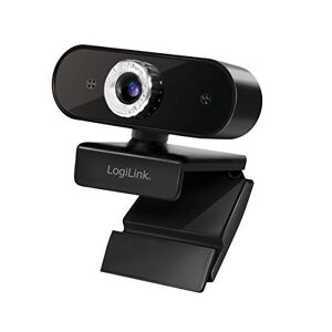 LogiLink UA0368 – HD USB-webbkamera med mikrofon för skarpa videosamtal mt familj/vänner/jobb (Skype, Team, Google Meet, Facebook, …)