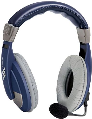 63748 Defender Headset för PC Gryphon 750 Blå kabel 2 m