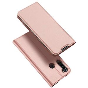 Hülle ® PU TPU flipfodral med kortplats och stativfunktion kompatibel med Xiaomi Redmi Note 8T (roséguld)