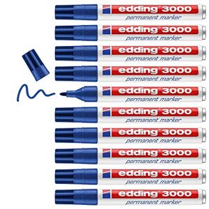 edding – permanent markör 3000 10 marcadores blå
