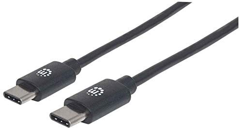 354882 Manhattan  USB 2.0 typ C-kabel typ C-kontakt till typ C-kontakt 480 Mbit/s, 3 m svart