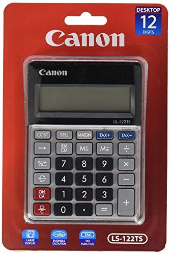 LS-122 TS Cannon CalcULATRICE DE BUREAU , ALIMENTATION SOLAIRE LS-122 TS Cannon CalcULATRICE DE BUREAU , ALIMENTATION SOLAIRE