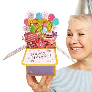NAIXUE Popup-gratulationskort för pappersblommor – blombukett 3D-popup-gratulationskort med tomt anteckningskort och kuvert – handgjorda popup-bukettkort för alla hjärtans dag, bröllopsdag