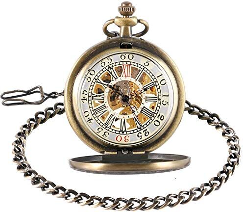 WBDZ Väckarklocka fickur, retro vintage mekaniska stjärnor skatt låda mönster handlindad utsökt brons steampunk klocka WBDZ Väckarklocka fickur, retro vintage mekaniska stjärnor skatt låda mönster handlindad utsökt brons steampunk klocka