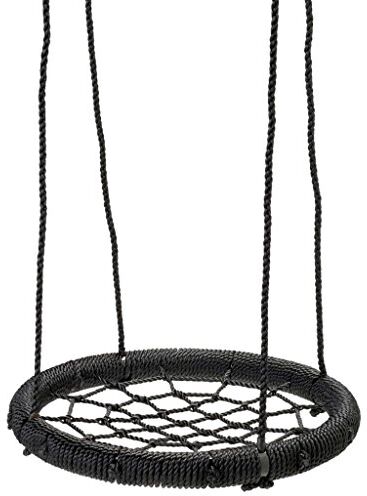 Swing King Nätgunga barn rund gunga tallriksvunga svart 60 cm 2521055 Swing King Nätgunga barn rund gunga tallriksvunga svart 60 cm 2521055