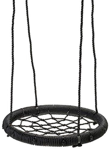 Swing King Nätgunga barn rund gunga tallriksvunga svart 60 cm 2521055