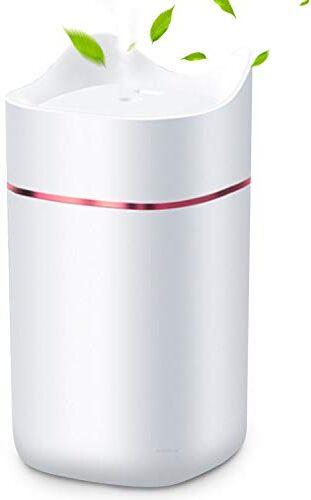 HebyTinco Doftspridare luftfuktare, cool dimma luftfuktare eterisk olja spridare 1,4 l stor kapacitet med 7 färger lampor bärbar USB-luftfuktare för sovrum babyrum vardagsrum (vit) HebyTinco Doftspridare luftfuktare, cool dimma luftfuktare eterisk olja spridare 1,4 l stor kapacitet med 7 färger lampor bärbar USB-luftfuktare för sovrum babyrum vardagsrum (vit)