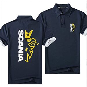 GWXLD Pikétröjor, herr t-shirt pikétröjor för män vuxen, golf, tennis, t-shirt vardagligt arbete golfskjorta med knapp, 5 färger -D 3XL