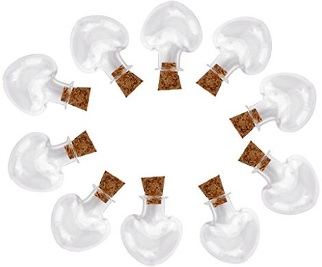 yotijar 10 st. mini kork flaska glas flaska glas hänge – hjärta yotijar 10 st. mini kork flaska glas flaska glas hänge – hjärta