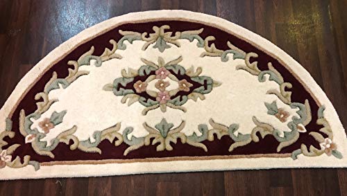 OrientalRugCompany Kräm/röd halvmåne 100 % ullmattor 69 cm x 137 cm OrientalRugCompany Kräm/röd halvmåne 100 % ullmattor 69 cm x 137 cm